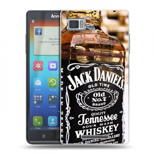 Дизайнерский пластиковый чехол для Lenovo Vibe Z Jack Daniels