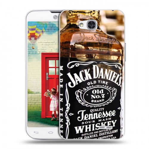 Дизайнерский пластиковый чехол для LG L80 Jack Daniels