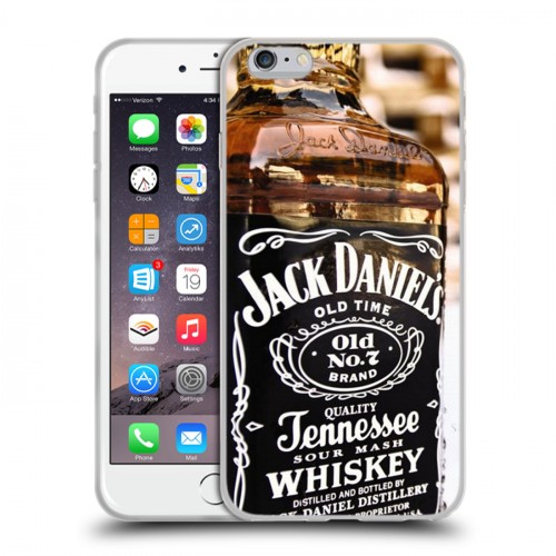 Дизайнерский силиконовый чехол для Iphone 6 Plus/6s Plus Jack Daniels