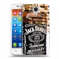 Дизайнерский пластиковый чехол для Lenovo S650 Ideaphone Jack Daniels