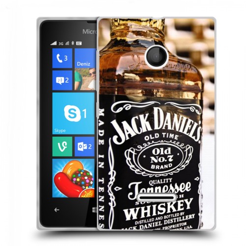 Дизайнерский пластиковый чехол для Microsoft Lumia 435 Jack Daniels