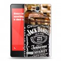 Дизайнерский пластиковый чехол для Xiaomi RedMi Note Jack Daniels