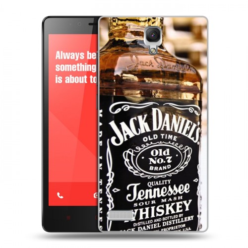 Дизайнерский пластиковый чехол для Xiaomi RedMi Note Jack Daniels