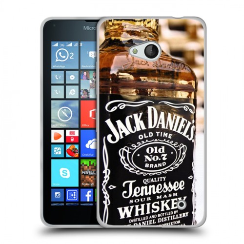 Дизайнерский пластиковый чехол для Microsoft Lumia 640 Jack Daniels