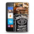 Дизайнерский силиконовый чехол для Microsoft Lumia 430 Dual SIM Jack Daniels