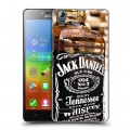 Дизайнерский пластиковый чехол для Lenovo A6000 Jack Daniels