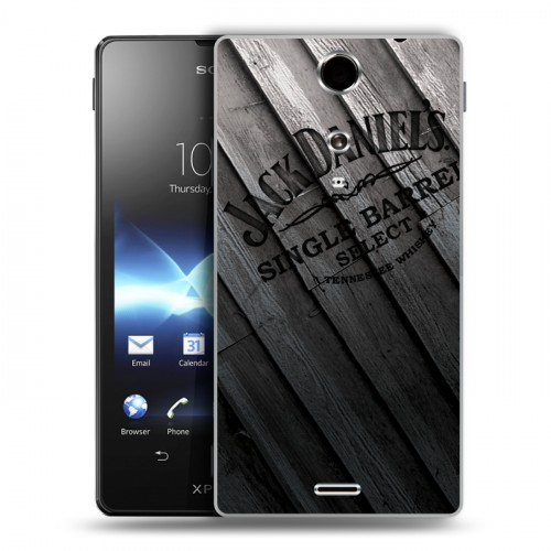 Дизайнерский пластиковый чехол для Sony Xperia TX Jack Daniels