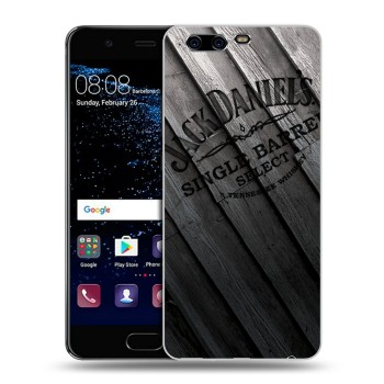 Дизайнерский силиконовый чехол для Huawei P10 Plus Jack Daniels (на заказ)