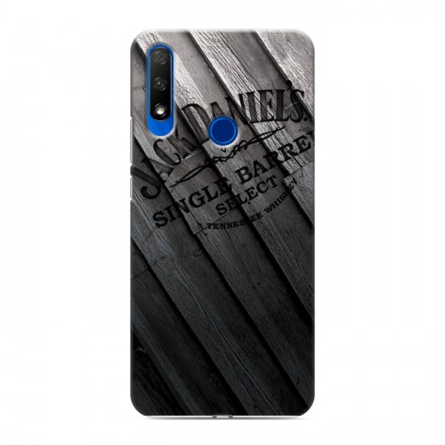 Дизайнерский силиконовый с усиленными углами чехол для Huawei Honor 9X Jack Daniels