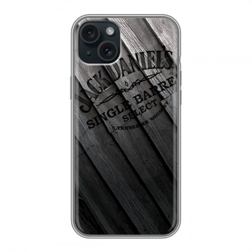 Дизайнерский силиконовый чехол для Iphone 15 Plus Jack Daniels