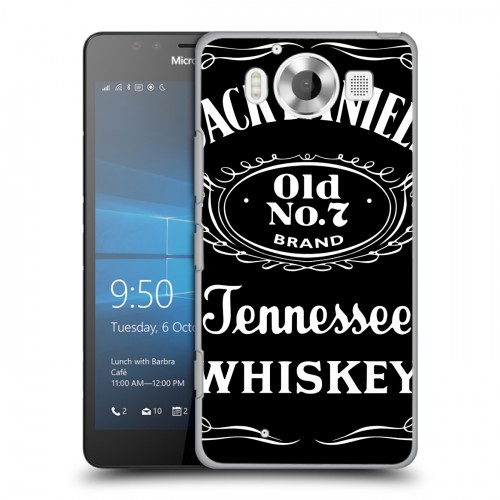 Дизайнерский пластиковый чехол для Microsoft Lumia 950 Jack Daniels