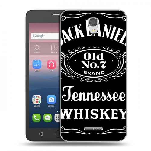 Дизайнерский силиконовый чехол для Alcatel Pop 4 Jack Daniels