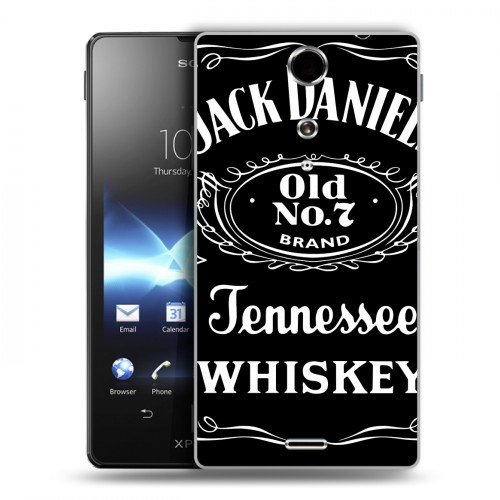 Дизайнерский пластиковый чехол для Sony Xperia TX Jack Daniels