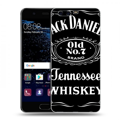 Дизайнерский пластиковый чехол для Huawei P10 Jack Daniels