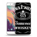 Дизайнерский пластиковый чехол для HTC One X10 Jack Daniels