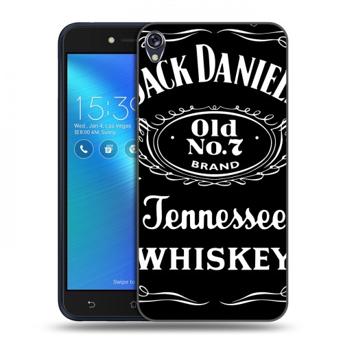 Дизайнерский силиконовый чехол для Asus ZenFone Live Jack Daniels