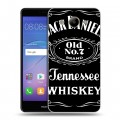 Дизайнерский пластиковый чехол для Huawei Y3 (2017) Jack Daniels