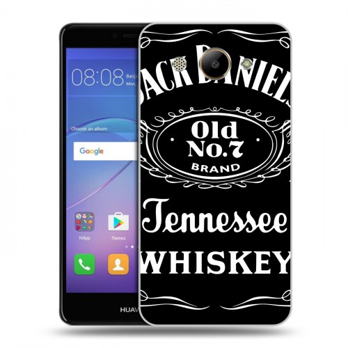 Дизайнерский пластиковый чехол для Huawei Y3 (2017) Jack Daniels