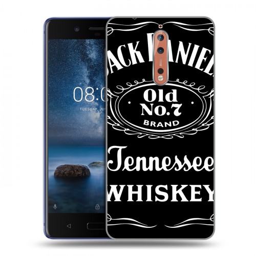 Дизайнерский пластиковый чехол для Nokia 8 Jack Daniels