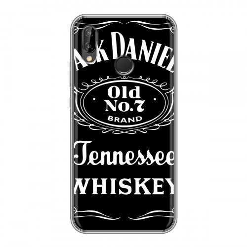 Дизайнерский силиконовый чехол для Huawei P20 Lite Jack Daniels