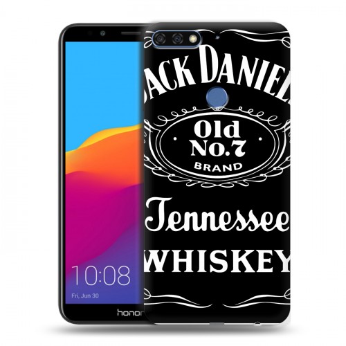 Дизайнерский пластиковый чехол для Huawei Honor 7C Pro Jack Daniels