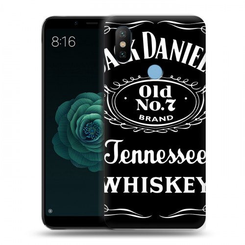 Дизайнерский силиконовый чехол для Xiaomi Mi A2 Jack Daniels