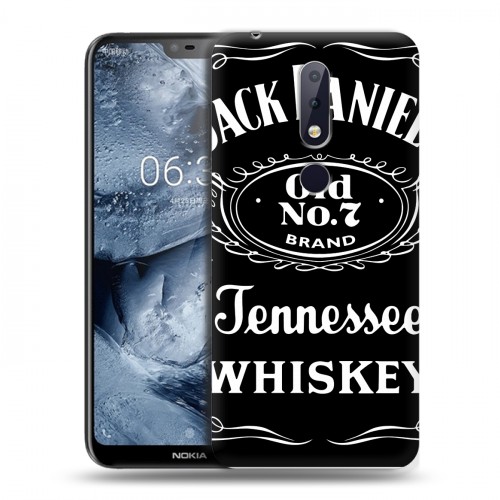 Дизайнерский силиконовый чехол для Nokia 6.1 Plus Jack Daniels