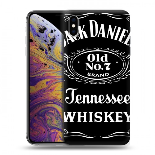 Дизайнерский силиконовый чехол для Iphone Xs Max Jack Daniels