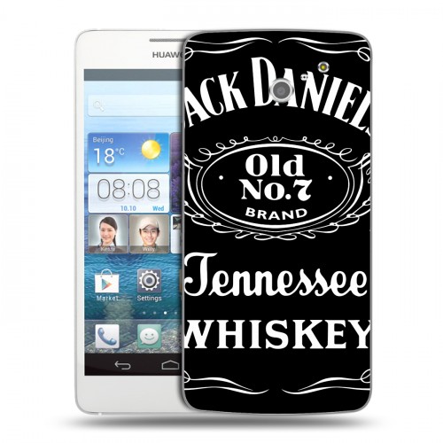 Дизайнерский пластиковый чехол для Huawei Ascend D2 Jack Daniels