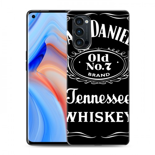 Дизайнерский пластиковый чехол для OPPO Reno4 Pro Jack Daniels