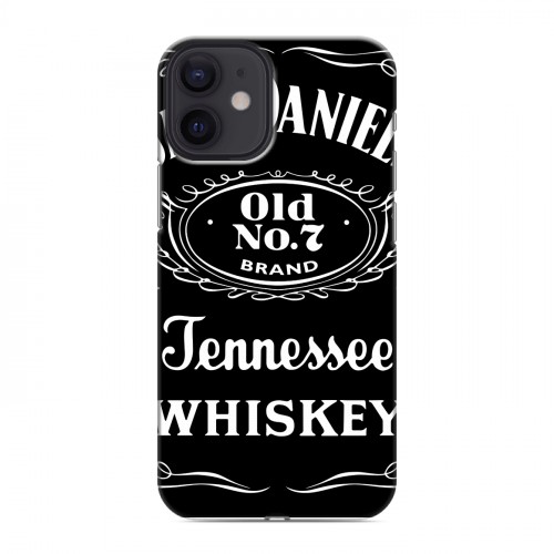 Дизайнерский силиконовый с усиленными углами чехол для Iphone 12 Mini Jack Daniels