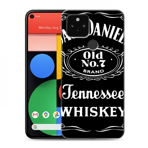 Дизайнерский пластиковый чехол для Google Pixel 5 Jack Daniels