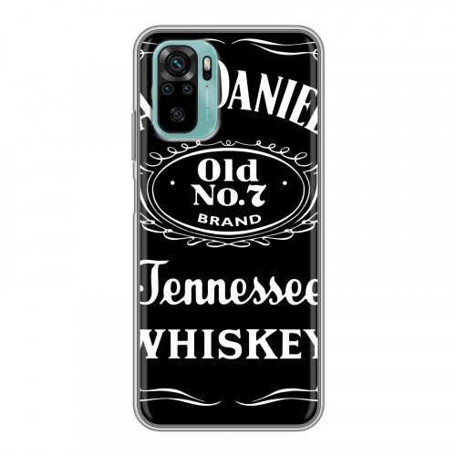 Дизайнерский силиконовый чехол для Xiaomi RedMi Note 10 Jack Daniels