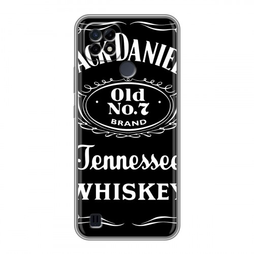 Дизайнерский силиконовый чехол для Realme C21 Jack Daniels