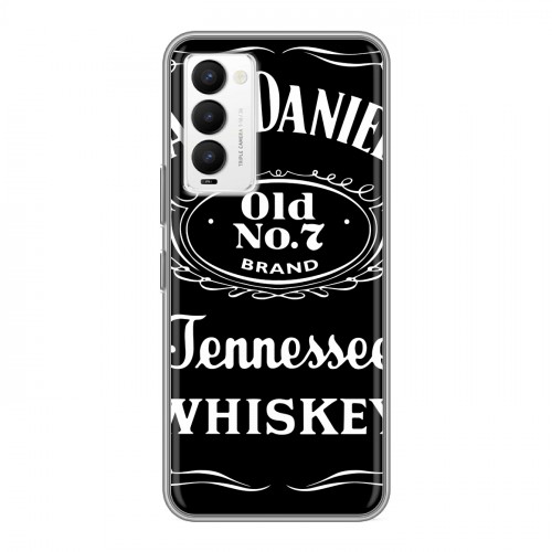 Дизайнерский силиконовый чехол для Tecno Camon 18 Jack Daniels