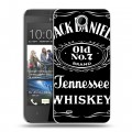 Дизайнерский пластиковый чехол для HTC Desire 300 Jack Daniels