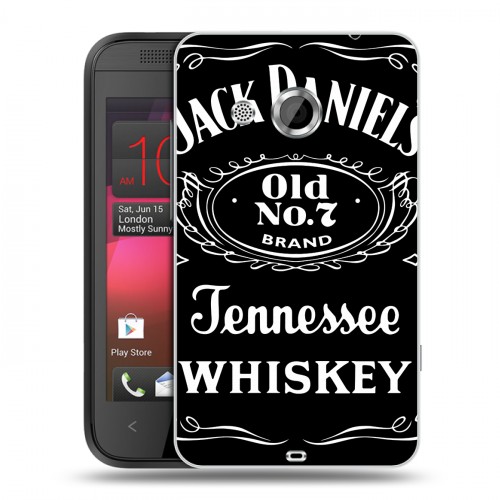 Дизайнерский пластиковый чехол для HTC Desire 200 Jack Daniels