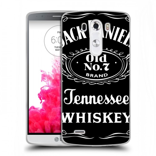 Дизайнерский пластиковый чехол для LG G3 (Dual-LTE) Jack Daniels