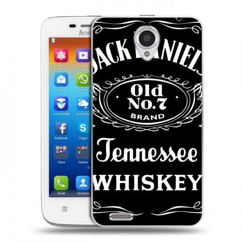 Дизайнерский пластиковый чехол для Lenovo S650 Ideaphone Jack Daniels