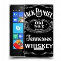 Дизайнерский пластиковый чехол для Microsoft Lumia 435 Jack Daniels