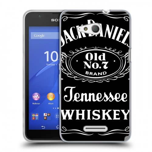 Дизайнерский пластиковый чехол для Sony Xperia E4g Jack Daniels