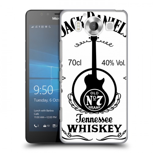 Дизайнерский пластиковый чехол для Microsoft Lumia 950 Jack Daniels