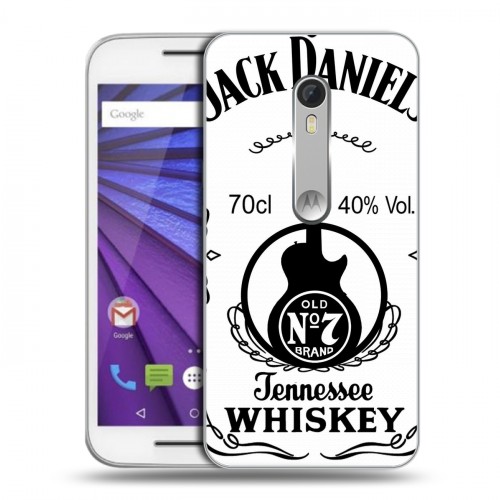 Дизайнерский пластиковый чехол для Lenovo Moto G Jack Daniels