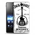 Дизайнерский пластиковый чехол для Sony Xperia TX Jack Daniels