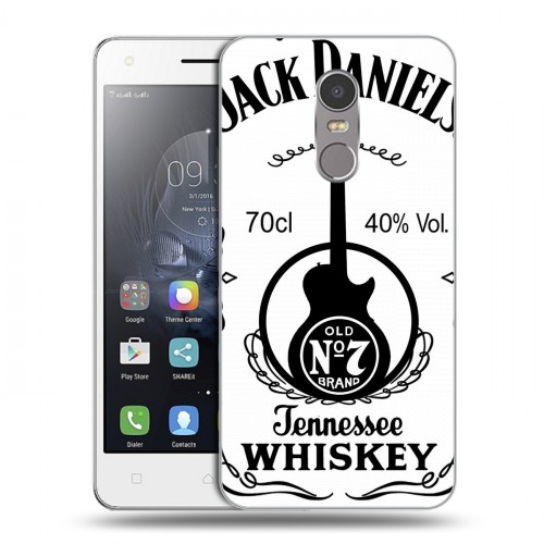 Дизайнерский пластиковый чехол для Lenovo K6 Note Jack Daniels