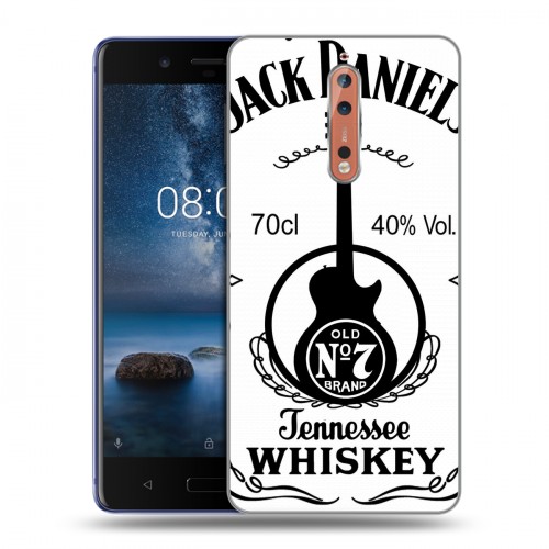 Дизайнерский пластиковый чехол для Nokia 8 Jack Daniels