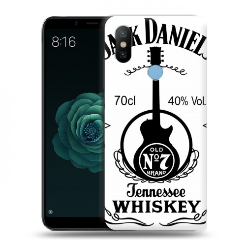 Дизайнерский силиконовый чехол для Xiaomi Mi A2 Jack Daniels