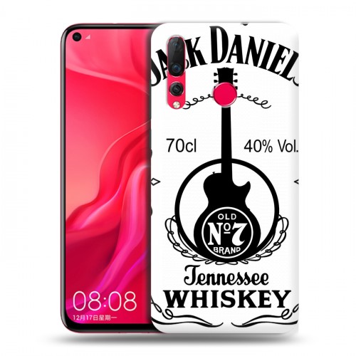 Дизайнерский пластиковый чехол для Huawei Nova 4 Jack Daniels