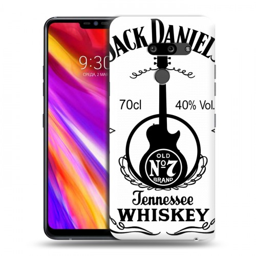 Дизайнерский пластиковый чехол для LG G8 ThinQ Jack Daniels