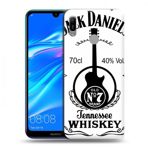 Дизайнерский пластиковый чехол для Huawei Y6 (2019) Jack Daniels